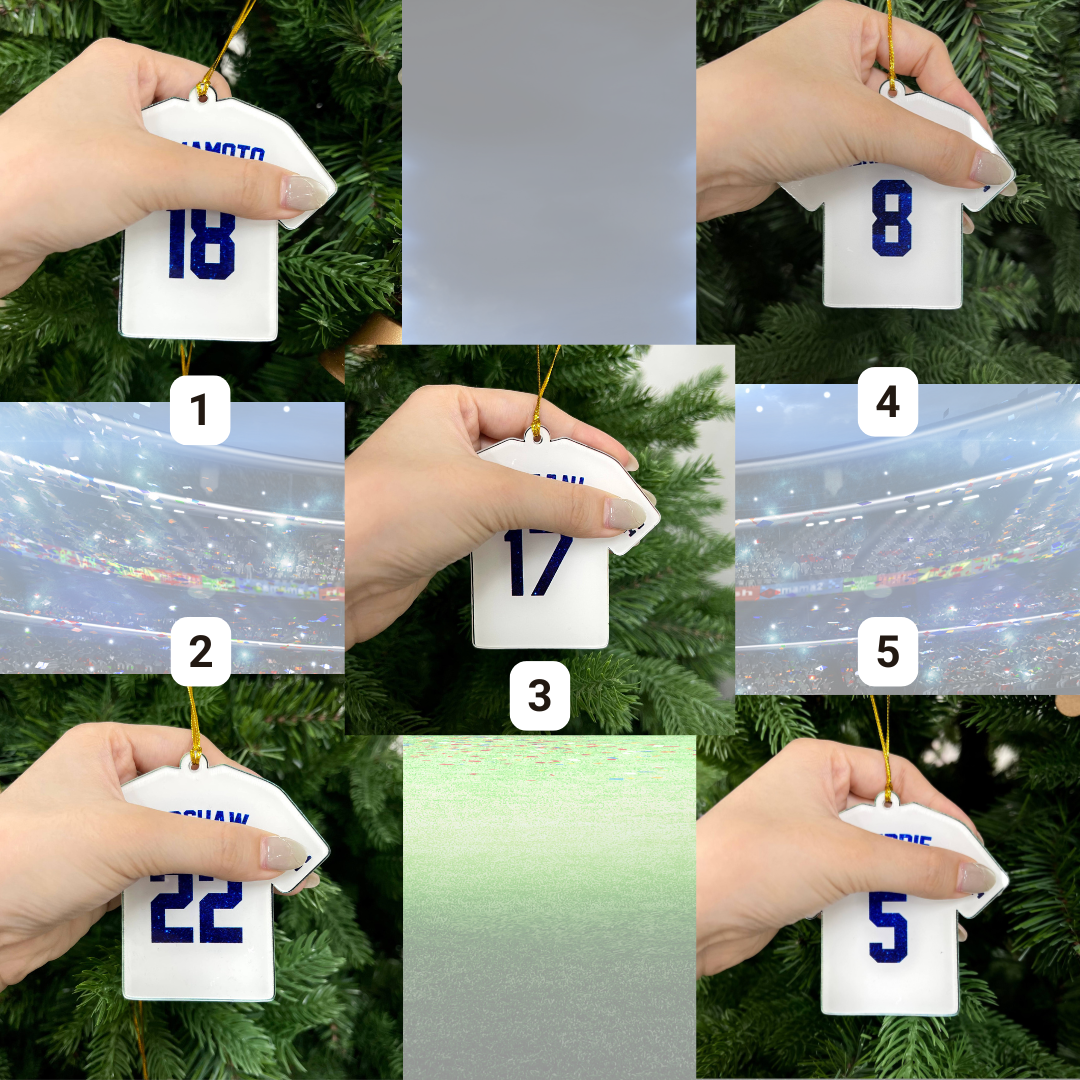 LA Baseball Jersey Ornament - Image 2