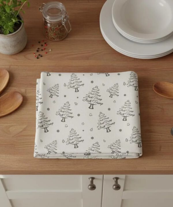 Subtle F*ck Trump Christmas Hand Towel