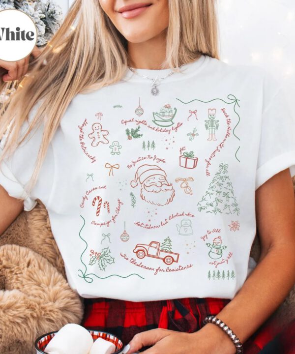 Doodle Subtle Anti Trump Christmas Unisex Shirt