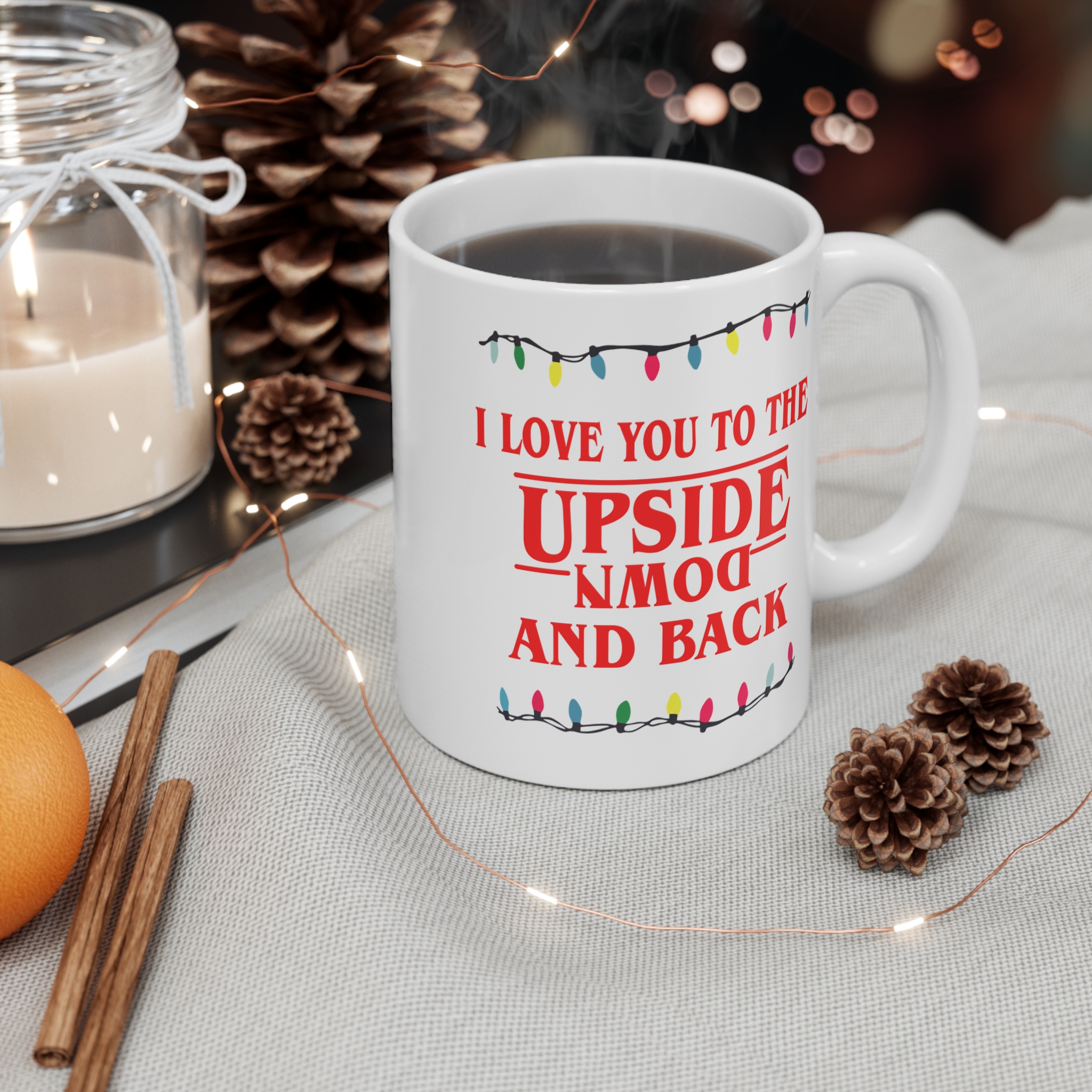 I Love You To The Upside Down Ceramic Mug