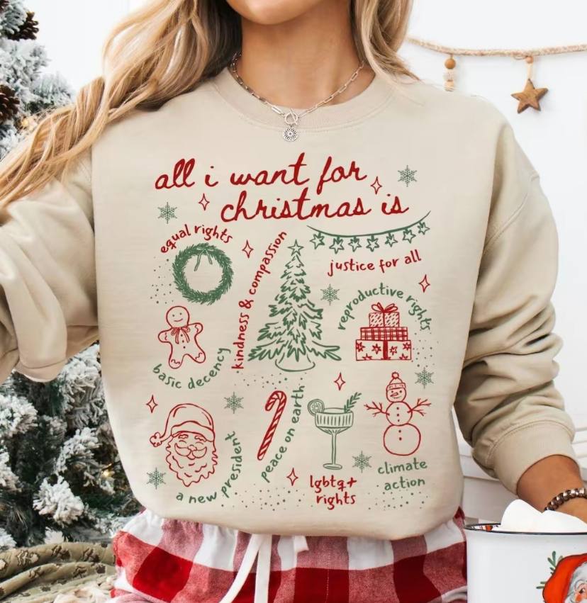 Doodle FDT Christmas Human Rights Unisex Shirt