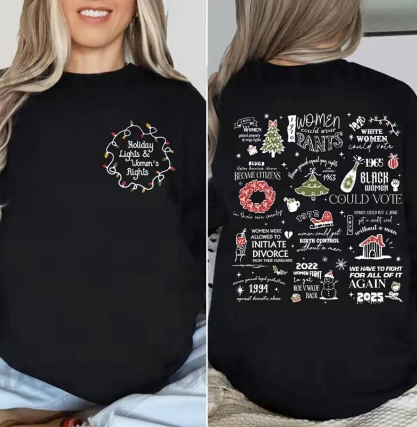 Feminist Women Rights Christmas Shirt