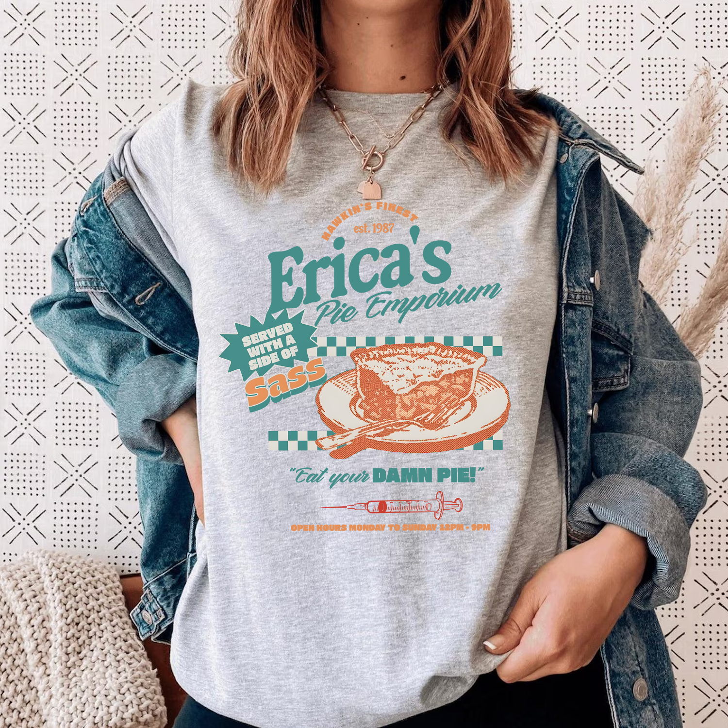 Erica Eat Your Damn Pie Unisex Shirt - Image 2