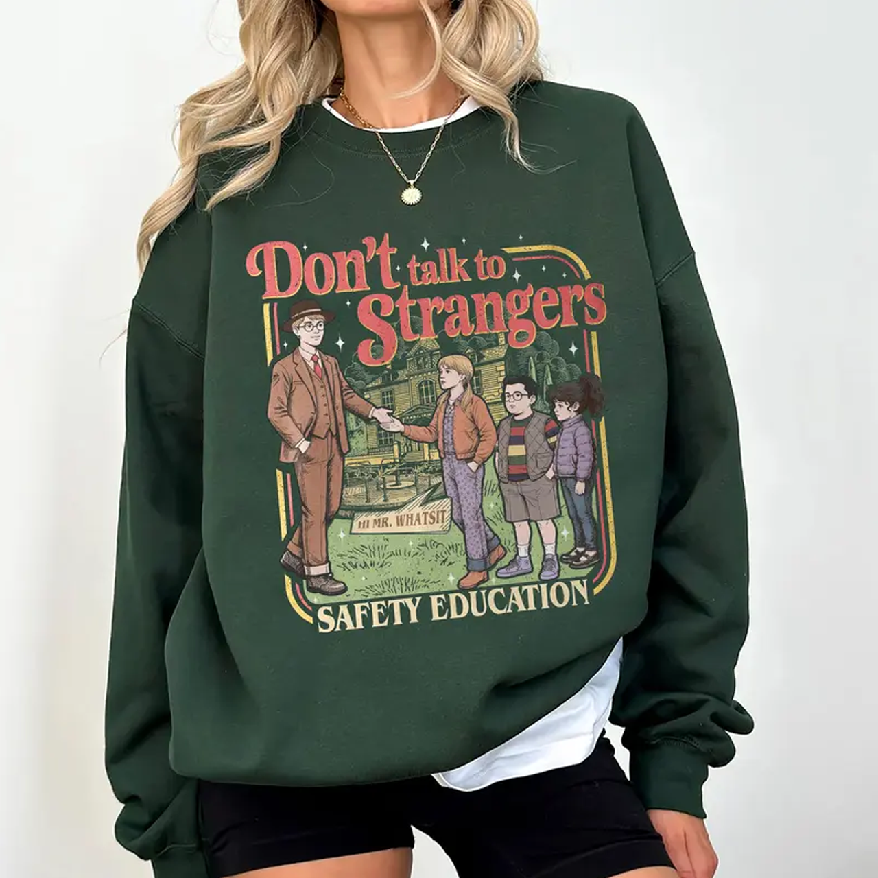 Vintage Don't Talk To Strangers Unisex Shirt - Image 2
