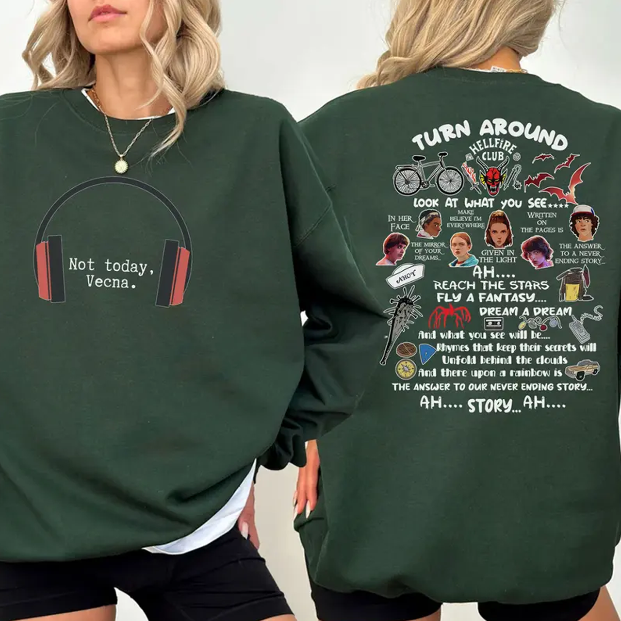 Funny Not Today Vecna Never Ending Story Unisex Shirt - Image 4