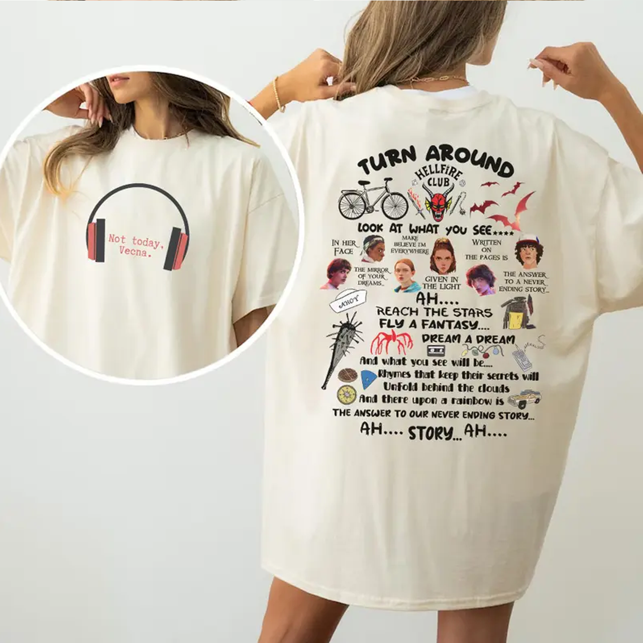 Funny Not Today Vecna Never Ending Story Unisex Shirt