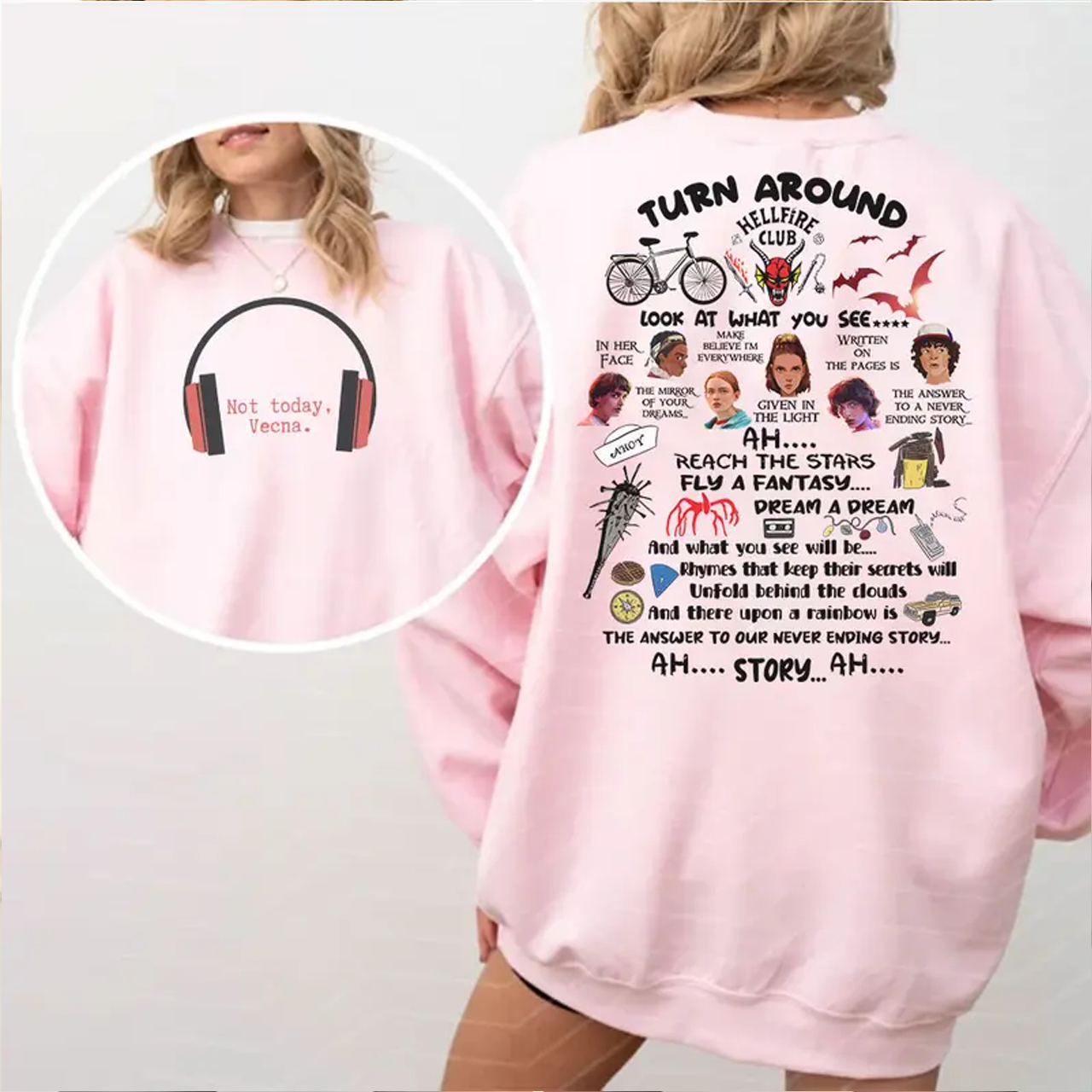 Funny Not Today Vecna Never Ending Story Unisex Shirt - Image 2