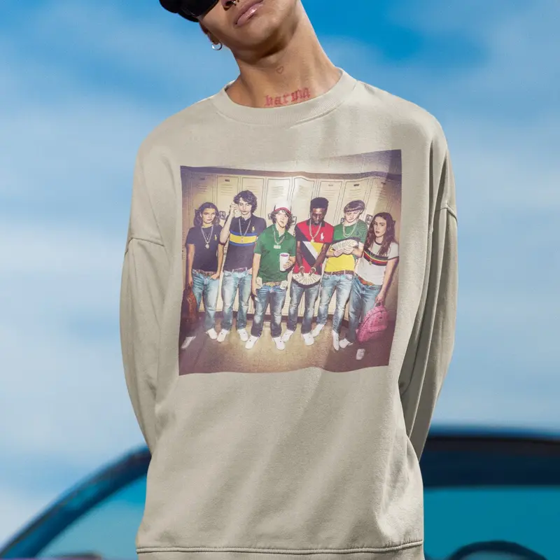 Stranger Gang The Upside Down Hood Hawkins Gang Shirt - Image 4