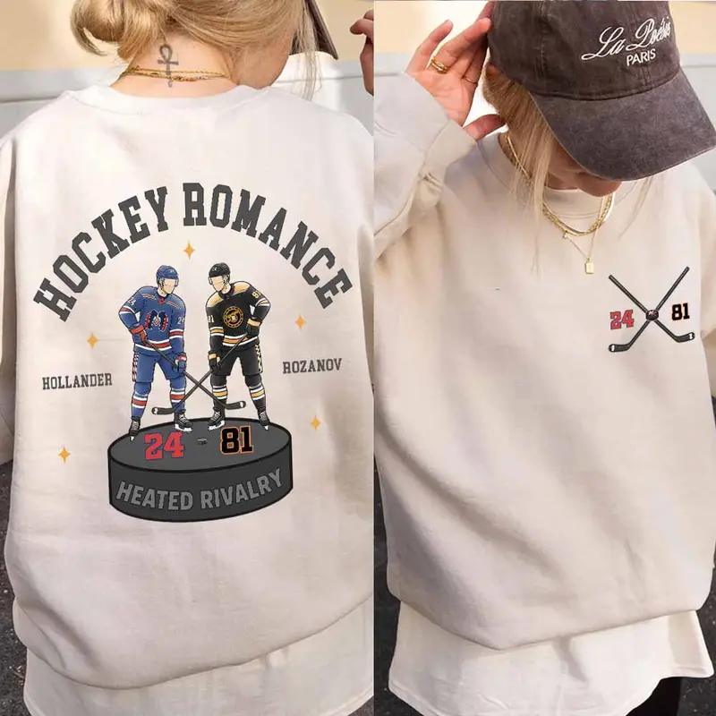 Hockey Romance Shane and Ilya HT Shirt - Image 2