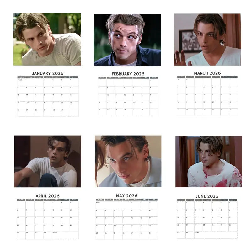 Skeet Ulrich Billy Loomis 2026 Calendar