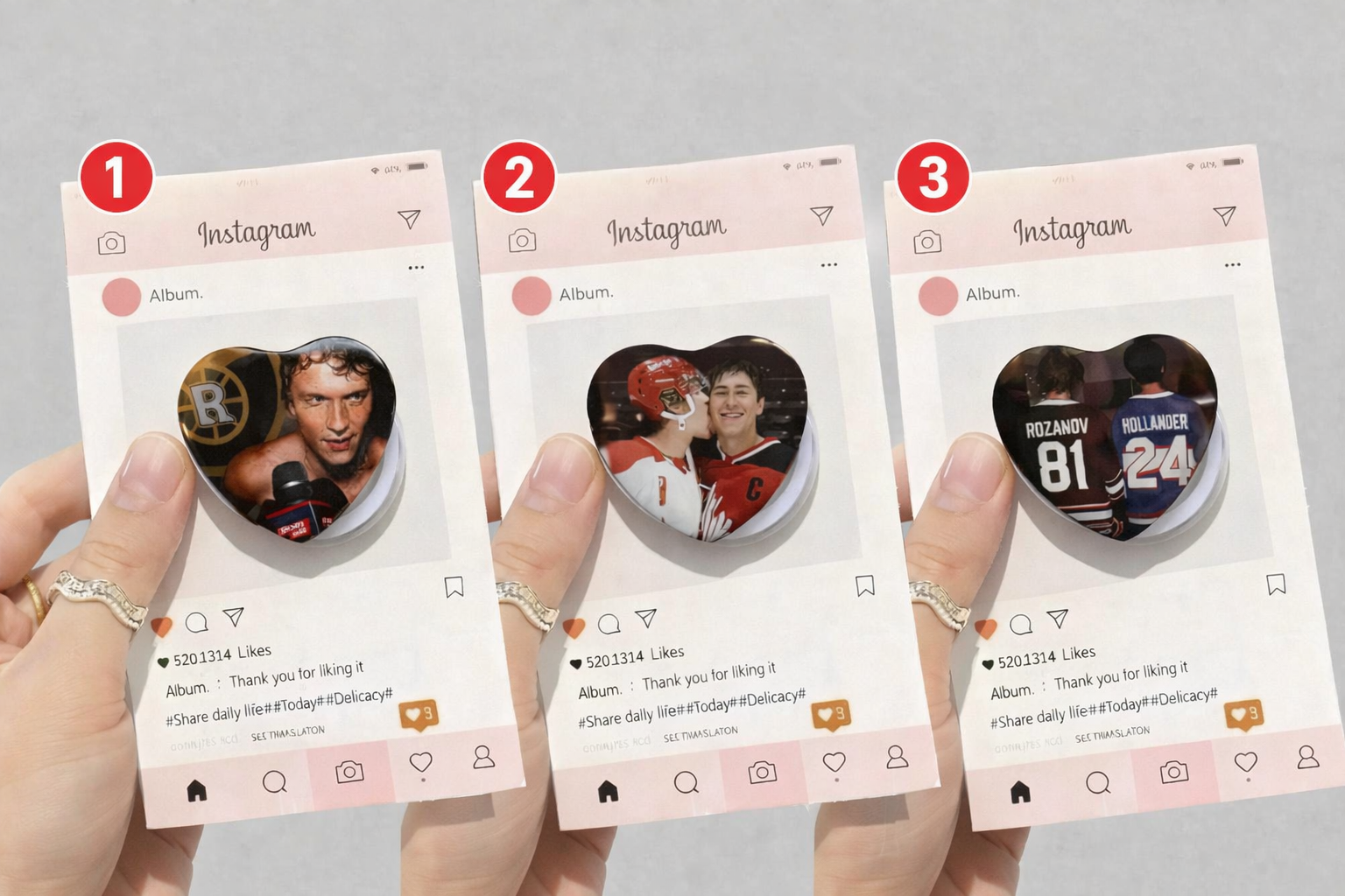 Rozanov Hollander Retro Heart Phone Grip