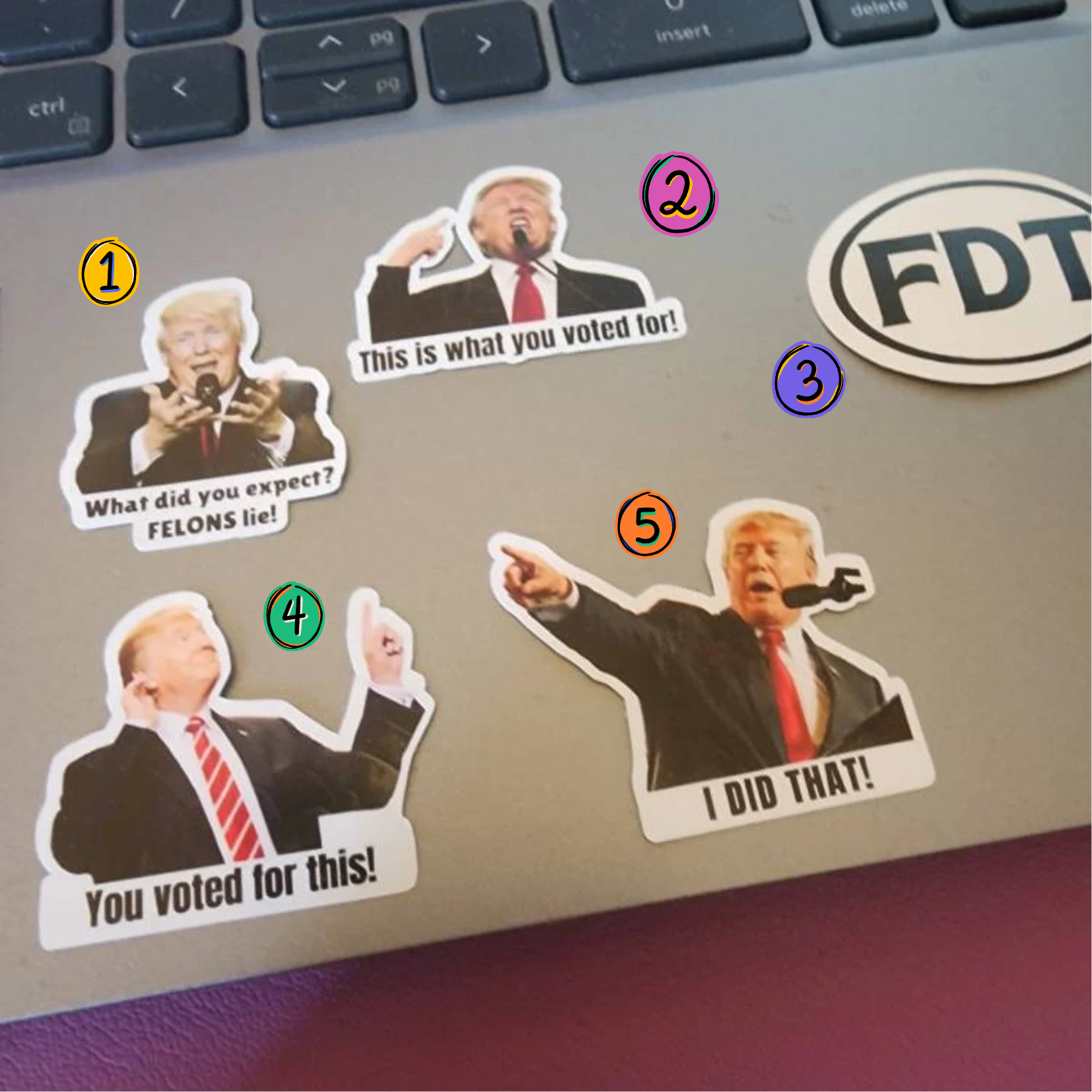 I Did That Anti Trump Funny Sticker