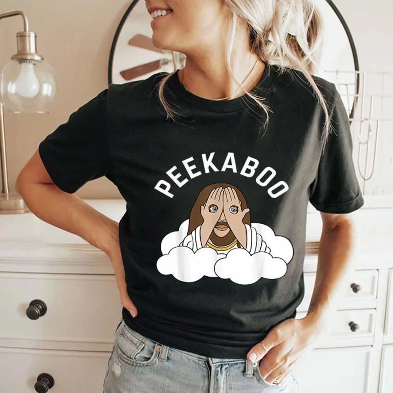 Peekaboo Jesus Shirt