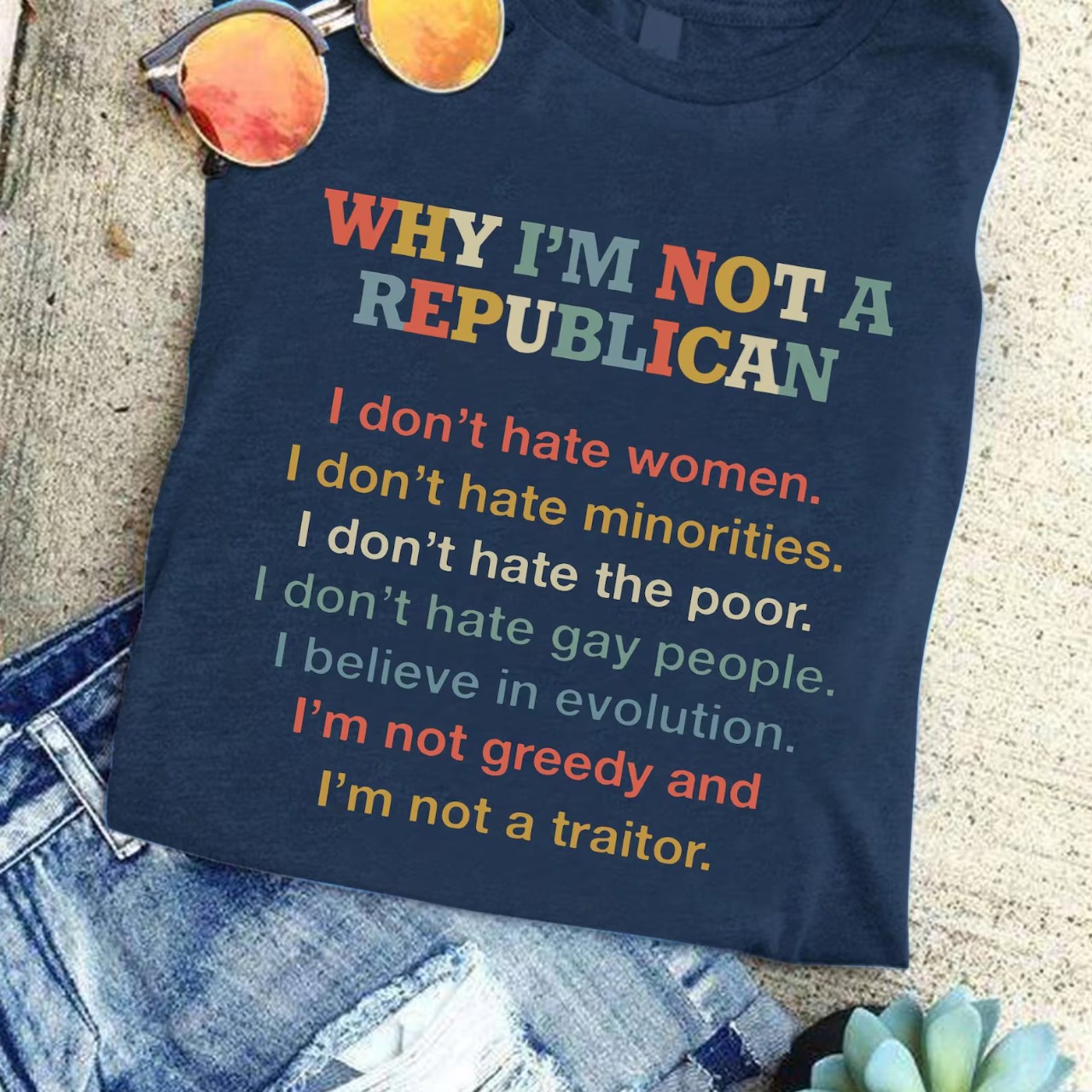 Why I'm Not A Republican Shirt