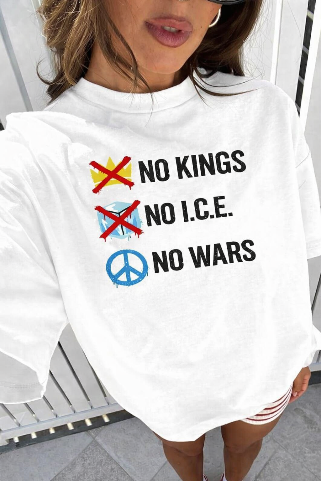 No Kings No ICE No Wars Shirt