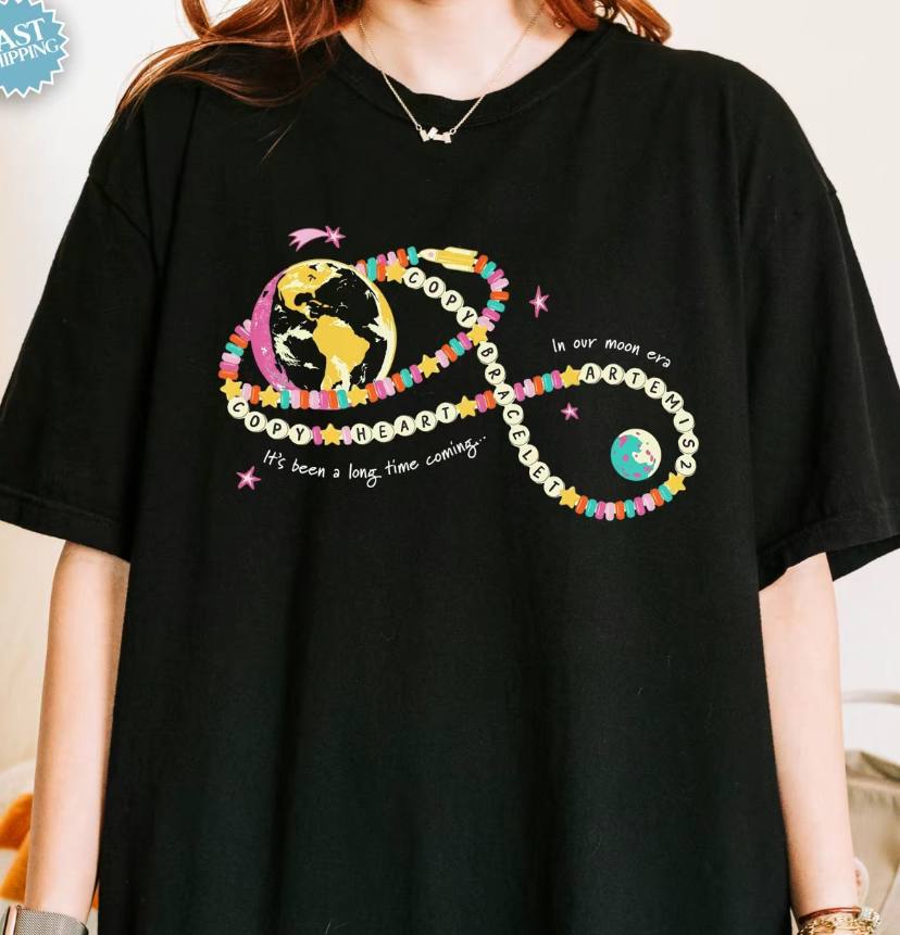 Copy Heart Copy Bracelet Artemis II NASA Shirt