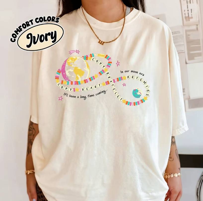 Copy Heart Copy Bracelet Artemis II NASA Shirt