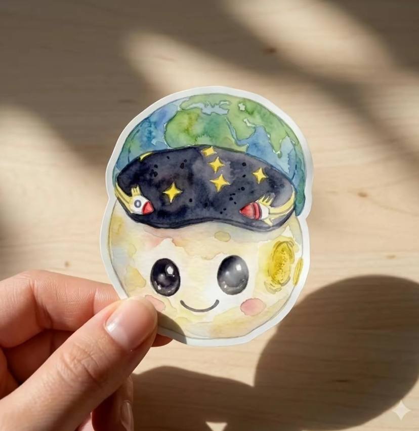 Copy Moon Copy Bracelet Copy Moon Joy Atemis II NASA Sticker