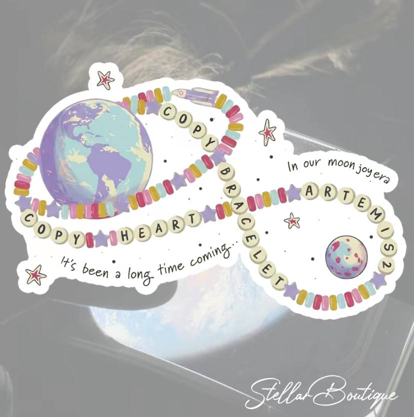 Copy Moon Copy Bracelet Copy Moon Joy Atemis II NASA Sticker