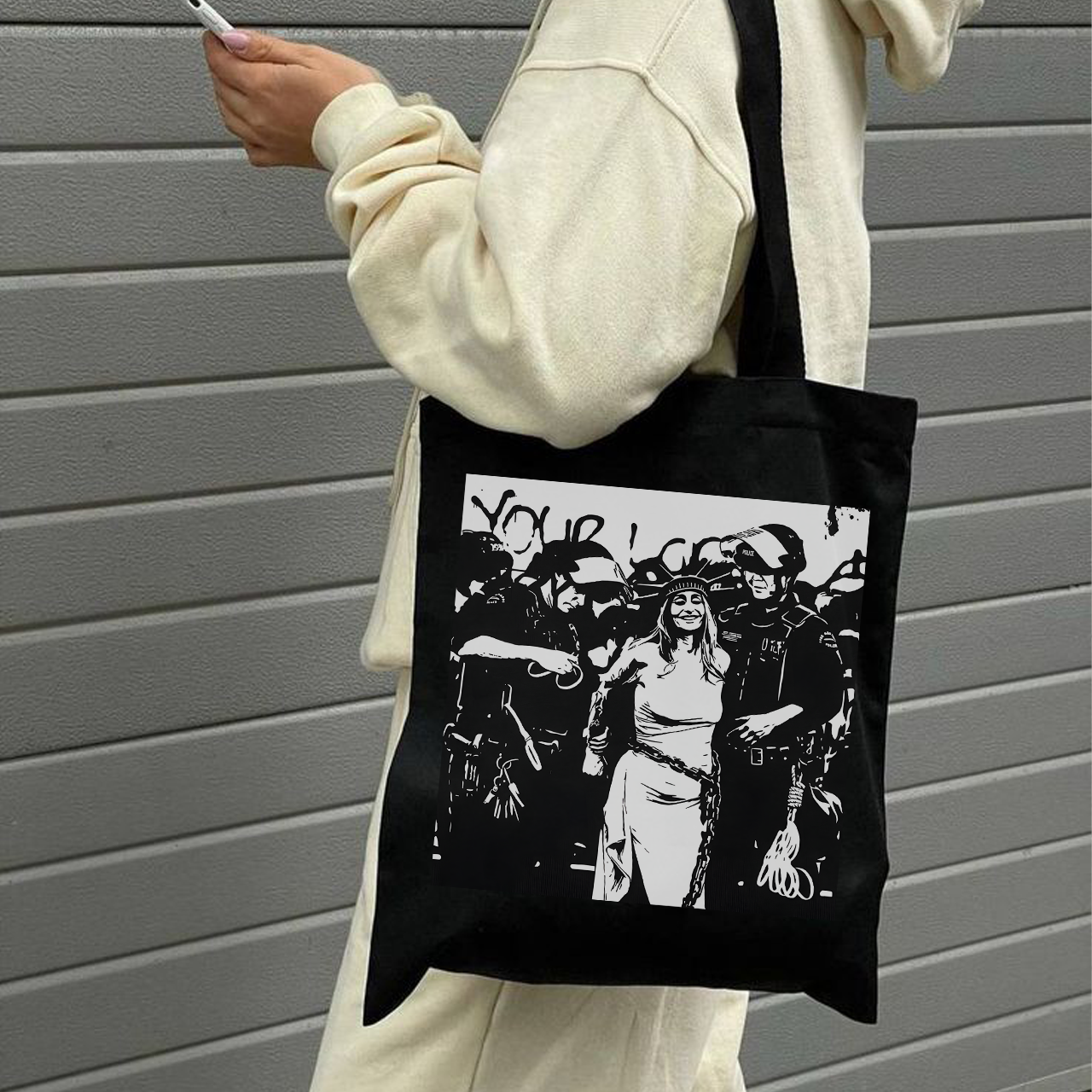 Arrest Statue Of Liberty No Kings Tote Bag