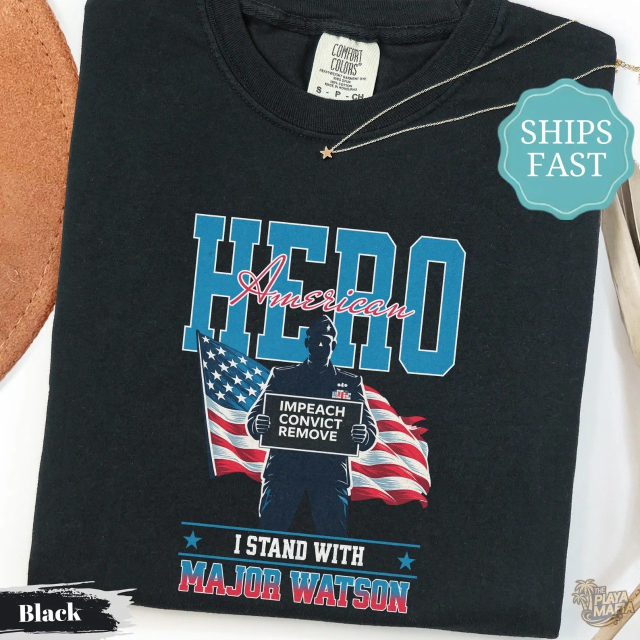 Major Watson Impeach Convict Remove Graphic T-Shirt
