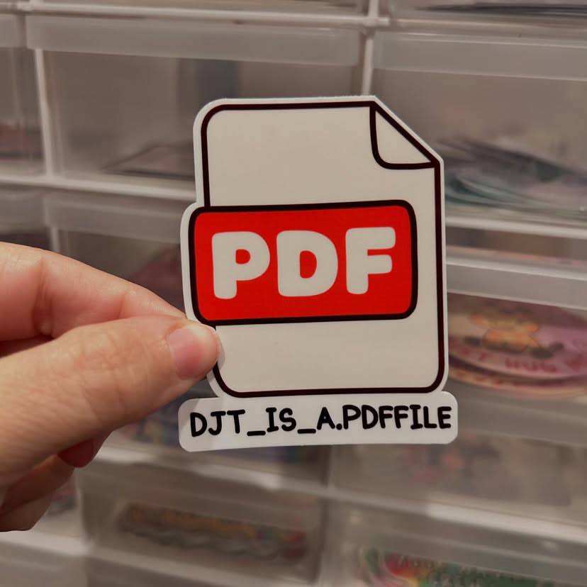 Anti Government Anti Trump Funny Sticker