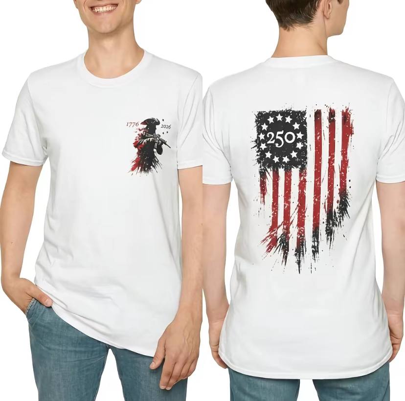 250th Anniversary Distressed American Flag Shirt