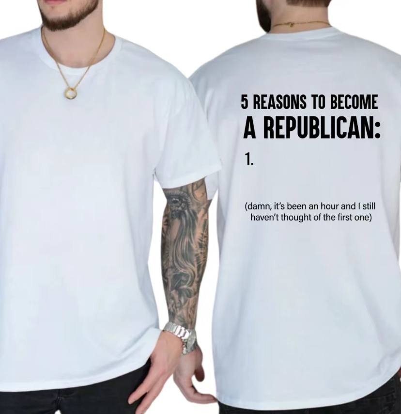 5 Reasons To Become A Republican Shirt - Image 2
