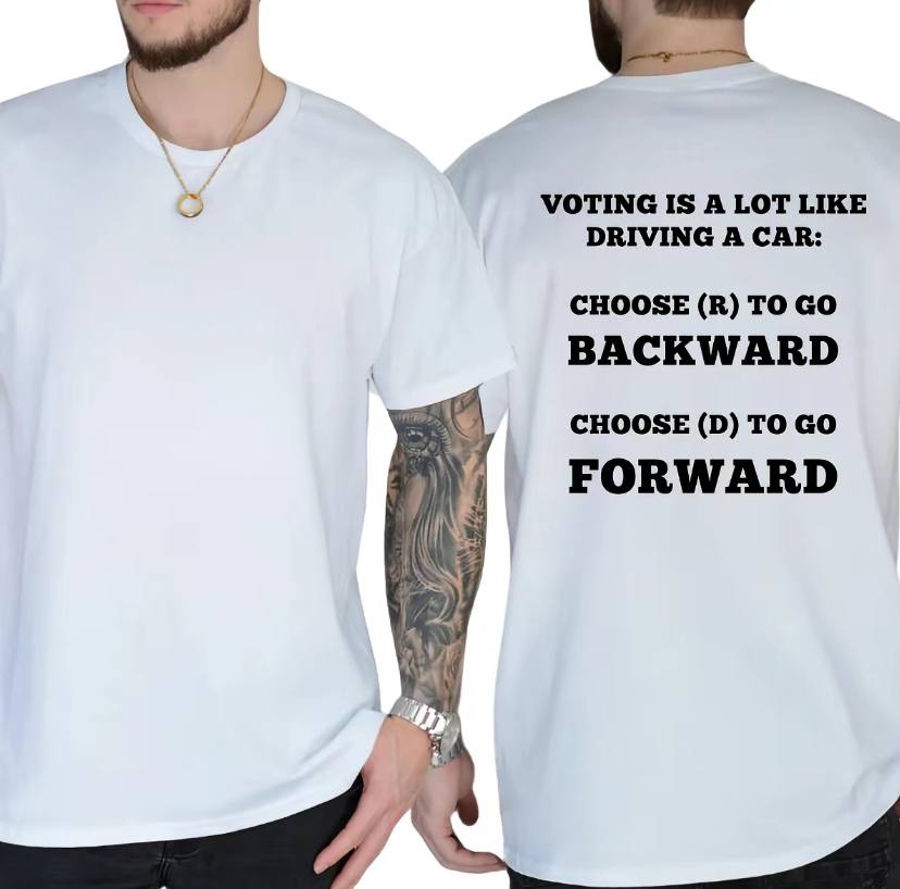 Voting Is A Lot Like Driving A Car Shirt - Image 2
