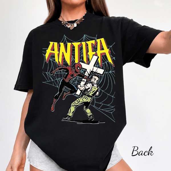Antifa Spider Beat Up Jake Lang Shirt