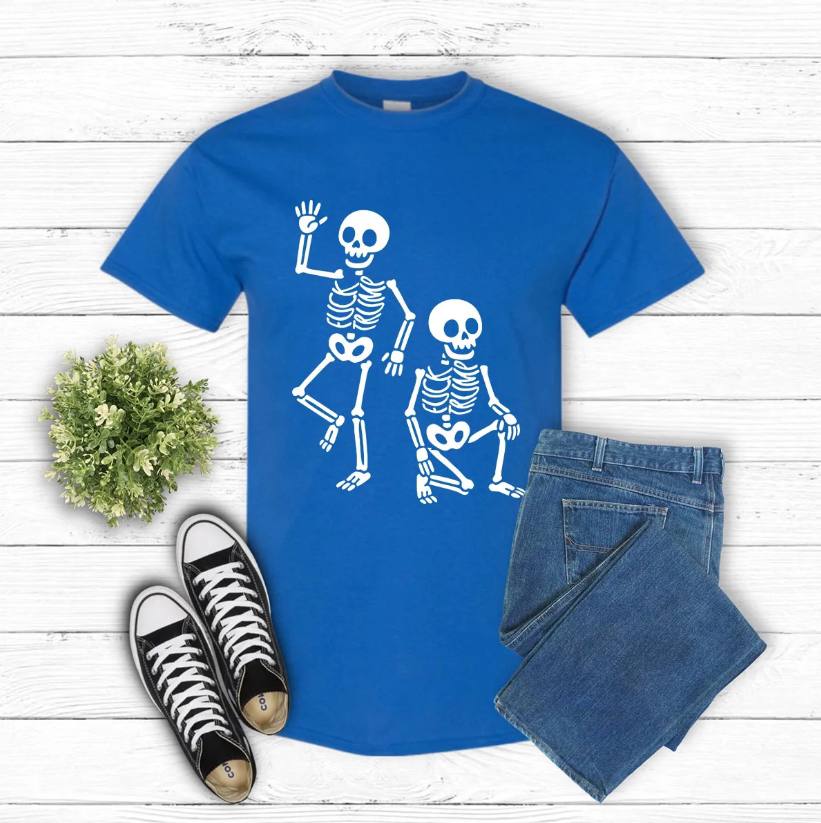 Fuck Trump Halloween Skeleton V2 Shirt - Image 2