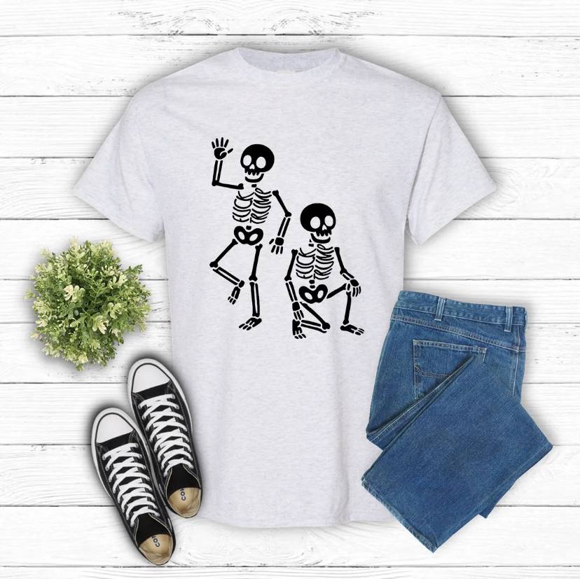 Fuck Trump Halloween Skeleton V2 Shirt - Image 3